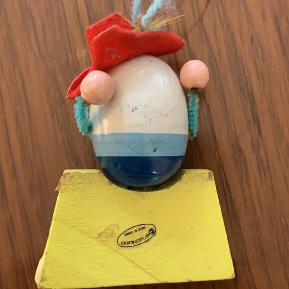 Vtg 1977 Kurt Adler wooden Humpty Dumpty ornament - Picture 5 of 7